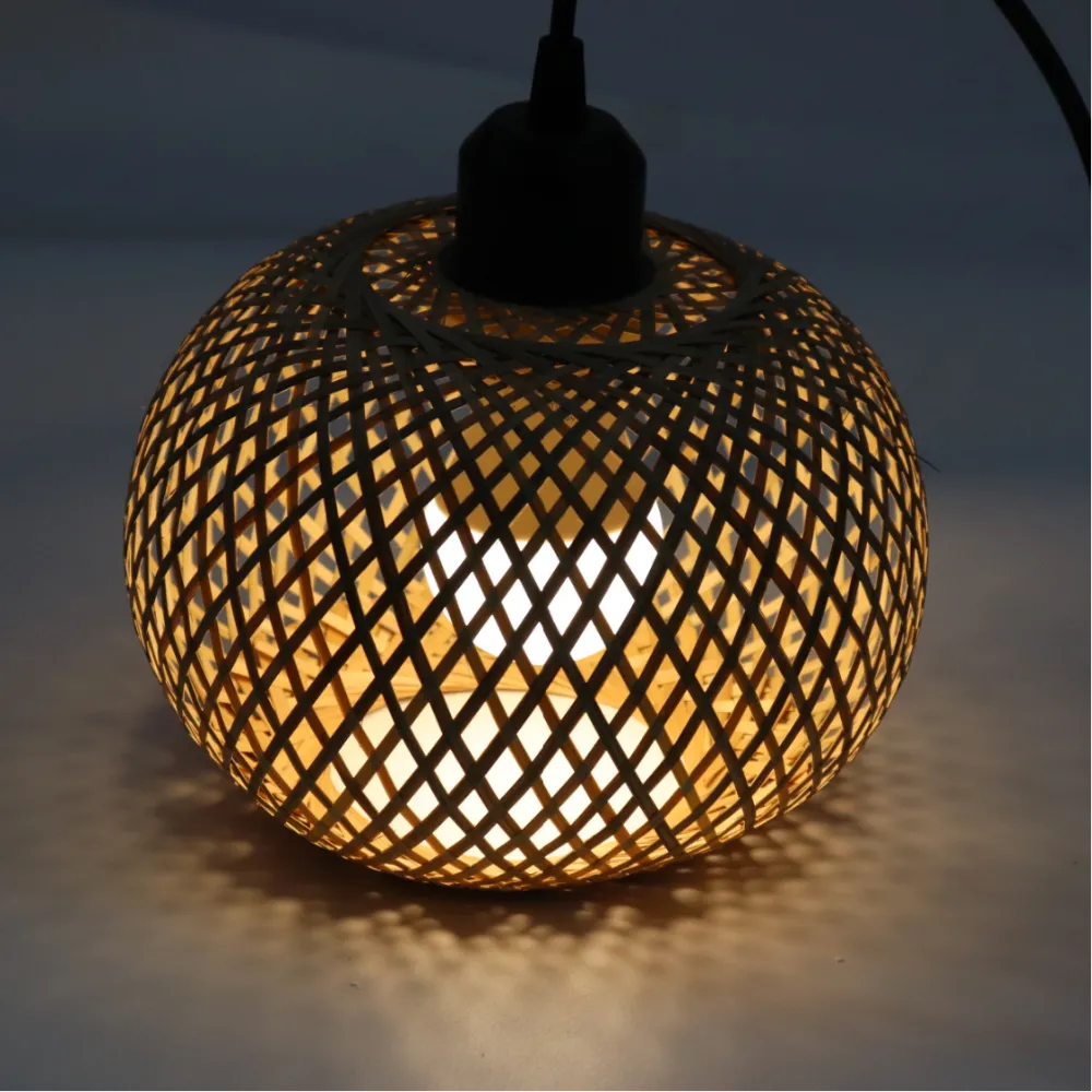 Luminaire Boule Rotin Déco-exotique.fr