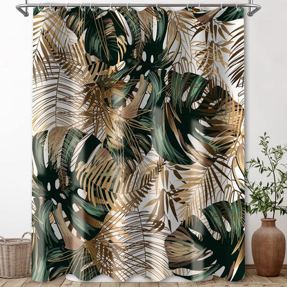 Rideau de douche Jungle Polyester-Déco Exotique