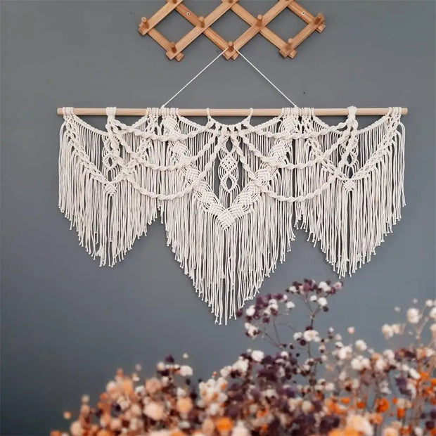 Macramé Mural Grande Taille Déco-exotique.fr