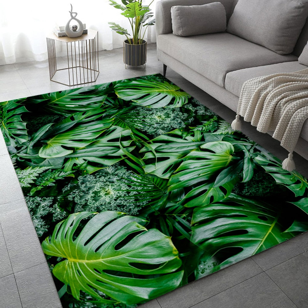 Tapis Jungle Monstera Déco-exotique.fr