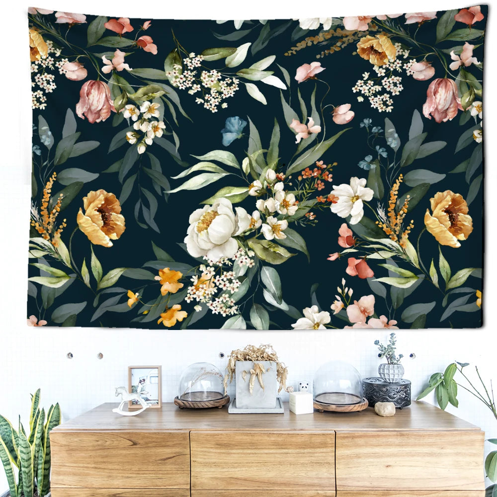 Tenture Vintage Fleur- Déco Exotique