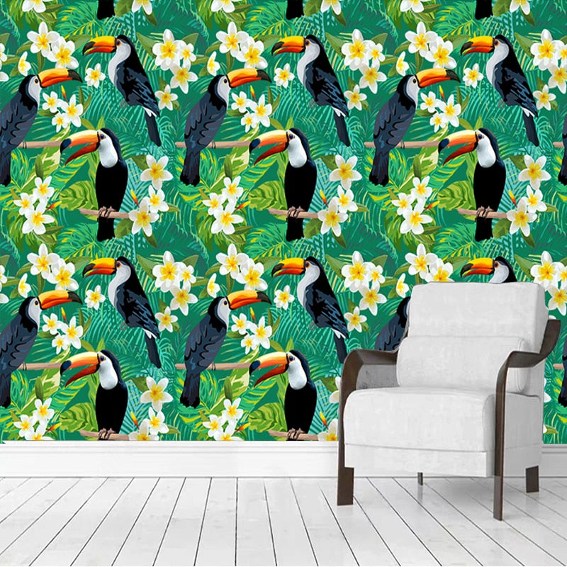 Papier peint Tropical Toucan Déco-exotique.fr