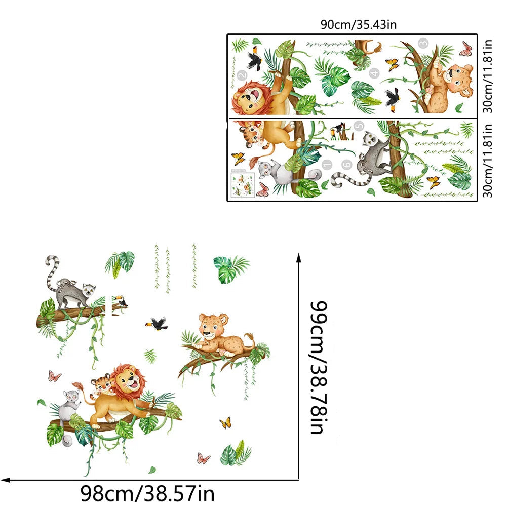 Stickers Muraux Chambre Bébé Animaux Déco-exotique.fr