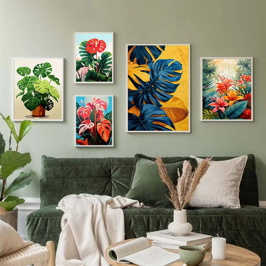 Poster Jungle Colorée- Déco Exotique