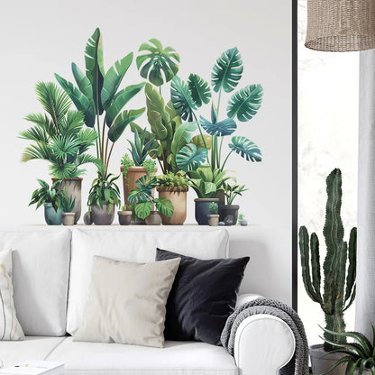 Stickers Plantes Tropicales en Pot Déco-exotique.fr