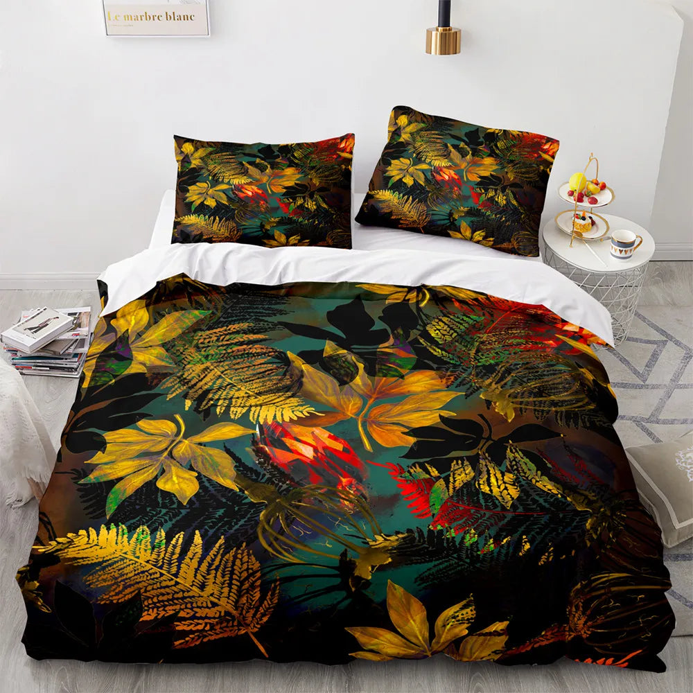 Housse de couette Jungle Automnale Déco-exotique.fr