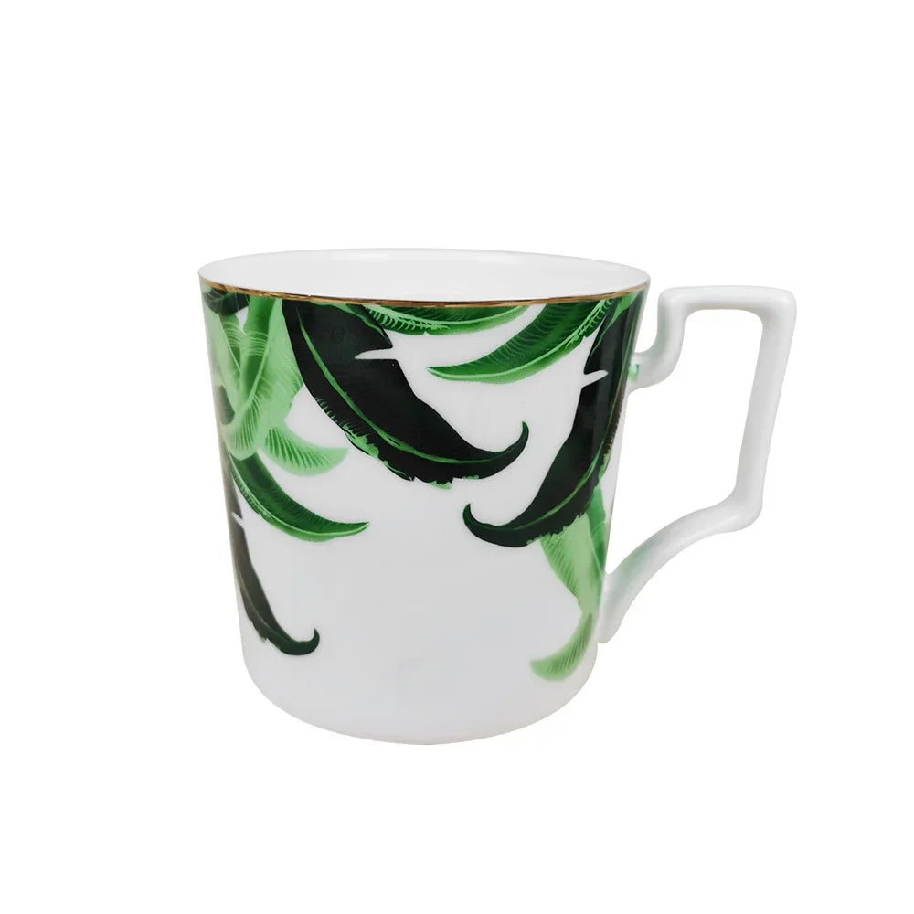 Vaisselle motif Feuille Bananier-Déco Exotique