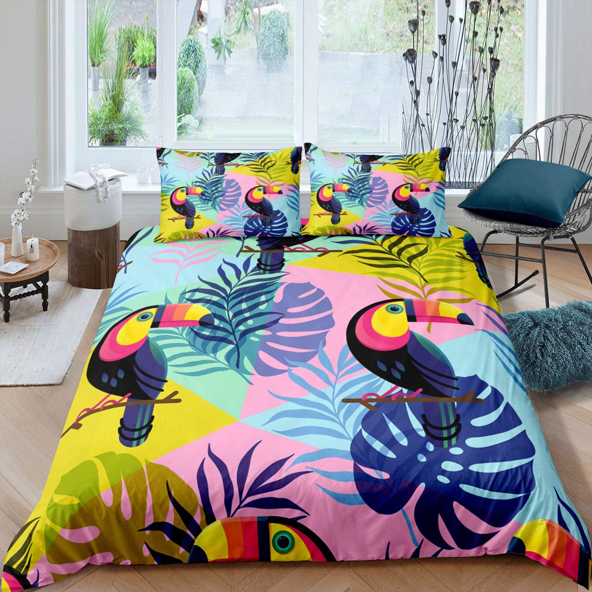 Housse de couette Toucan Multicolore