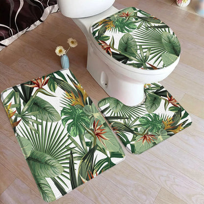 Rideau de douche Tropical Fleurs Oiseau du Paradis-Déco Exotique