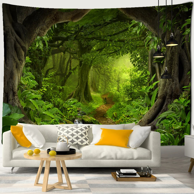Tenture murale Forêt Déco-exotique.fr