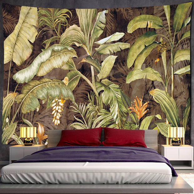 Tenture murale Jungle Plantes Déco-exotique.fr