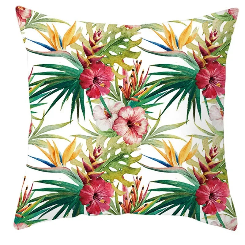 Coussin Tropical Fleurs Déco-exotique.fr