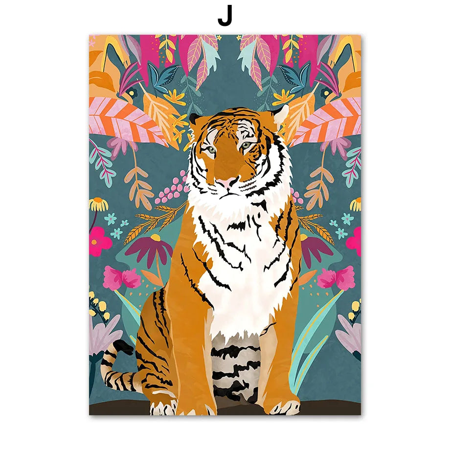 Poster Jungle Fun Coloré Déco-exotique.fr