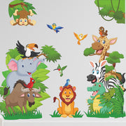 Stickers Animaux Jungle Chambre Bébé Déco-exotique.fr