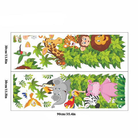 Stickers Animaux Jungle et Feuillage Déco-exotique.fr