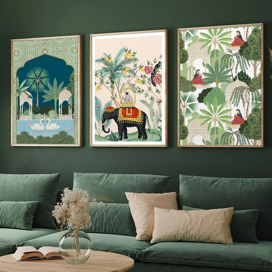 Poster Jungle Indienne- Déco Exotique