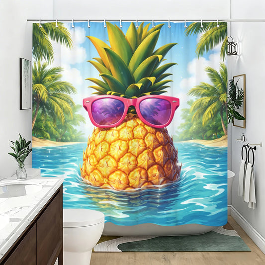 Rideau de douche Ananas Tropical