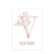 Poster Safari Bébé Rose Personnalisable Déco-exotique.fr