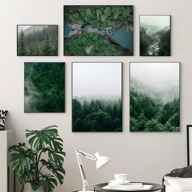 Poster Jungle Brume Déco-exotique.fr
