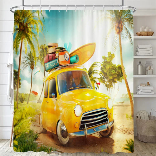 Rideau de douche Tropical Aventure
