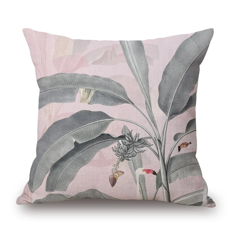 Coussin Jungle Élégant Bananier Déco-exotique.fr