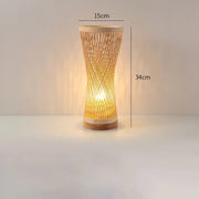 Lampe Bambou à Poser Déco-exotique.fr
