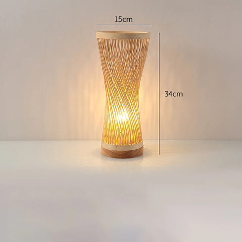 Lampe Bambou à Poser Déco-exotique.fr