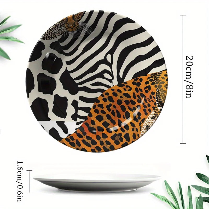 Assiette Décoratif Motif Animal-Déco Exotique