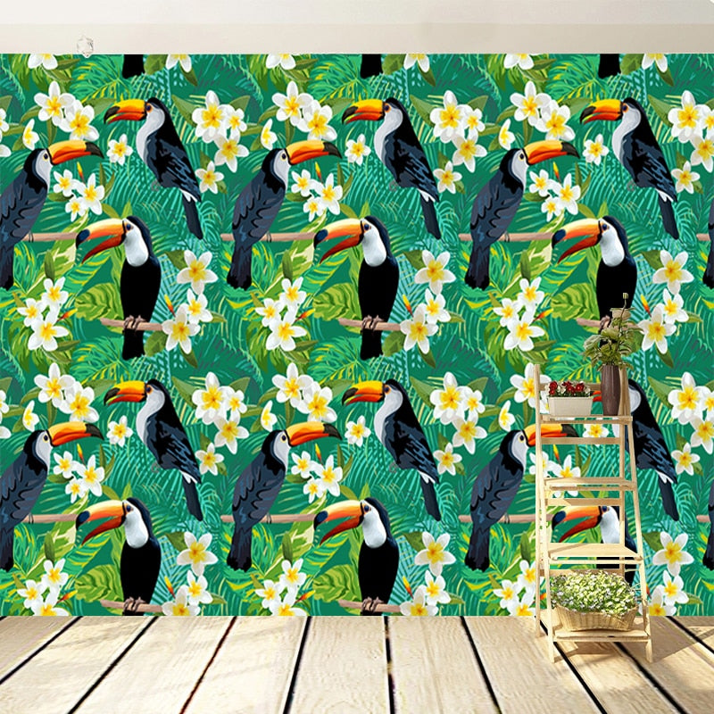 Papier peint Tropical Toucan Déco-exotique.fr