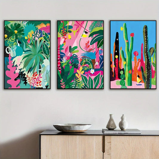 Affiche Feuillage Tropical Coloré- Déco Exotique