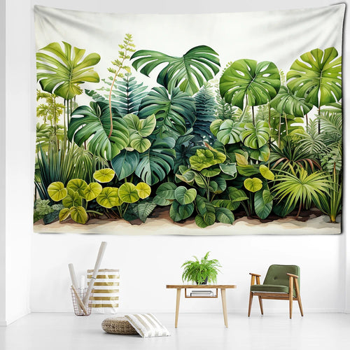 Tenture Feuillage Tropical- Déco Exotique