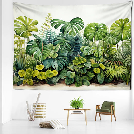 Tenture Feuillage Tropical- Déco Exotique