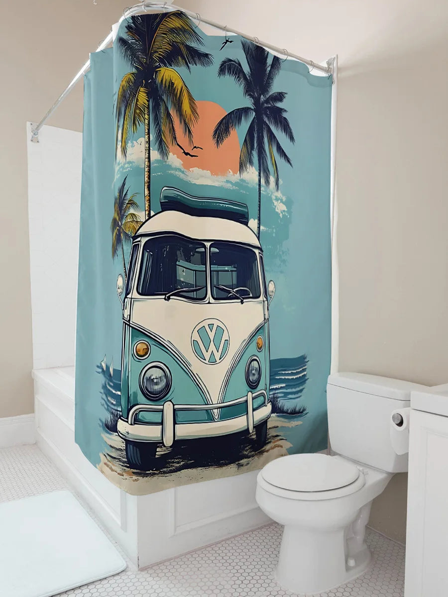 Rideau de douche Tropical Sunset Van