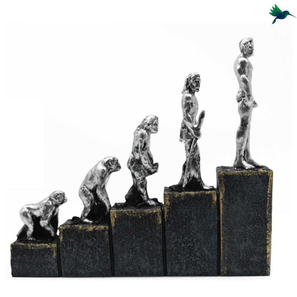 Statue évolution Humaine Déco-exotique.fr