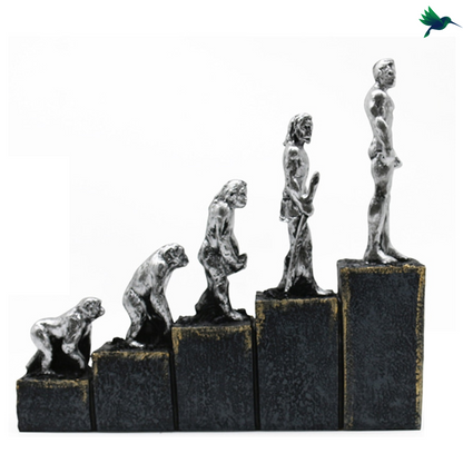 Statue évolution Humaine Déco-exotique.fr