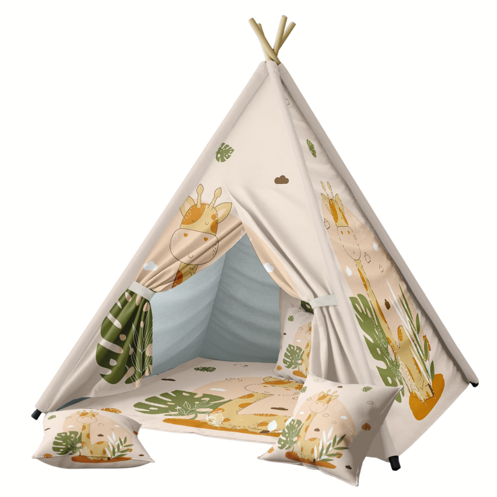 Tipi Jungle Girafe Déco-exotique.fr