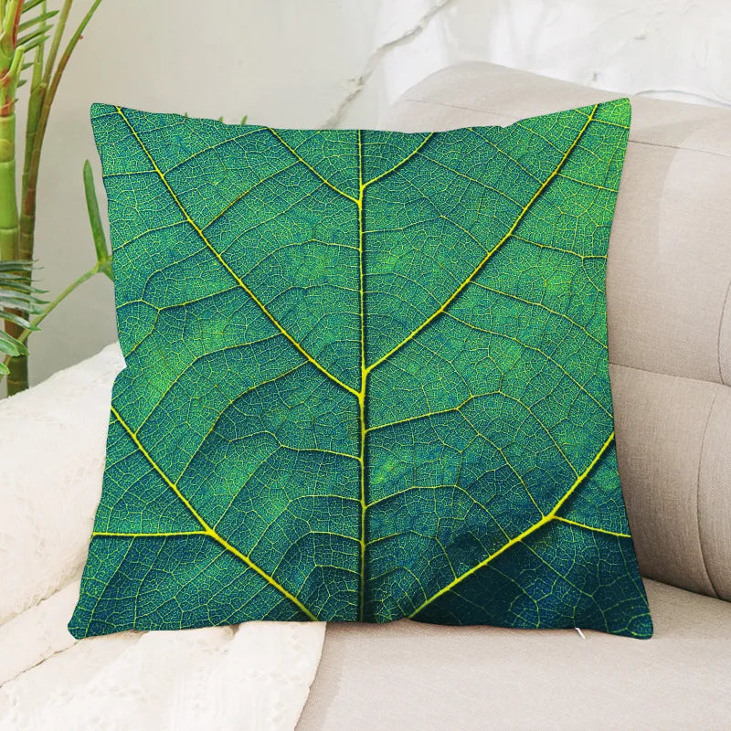 Coussin Jungle Feuillage Vert Déco-exotique.fr