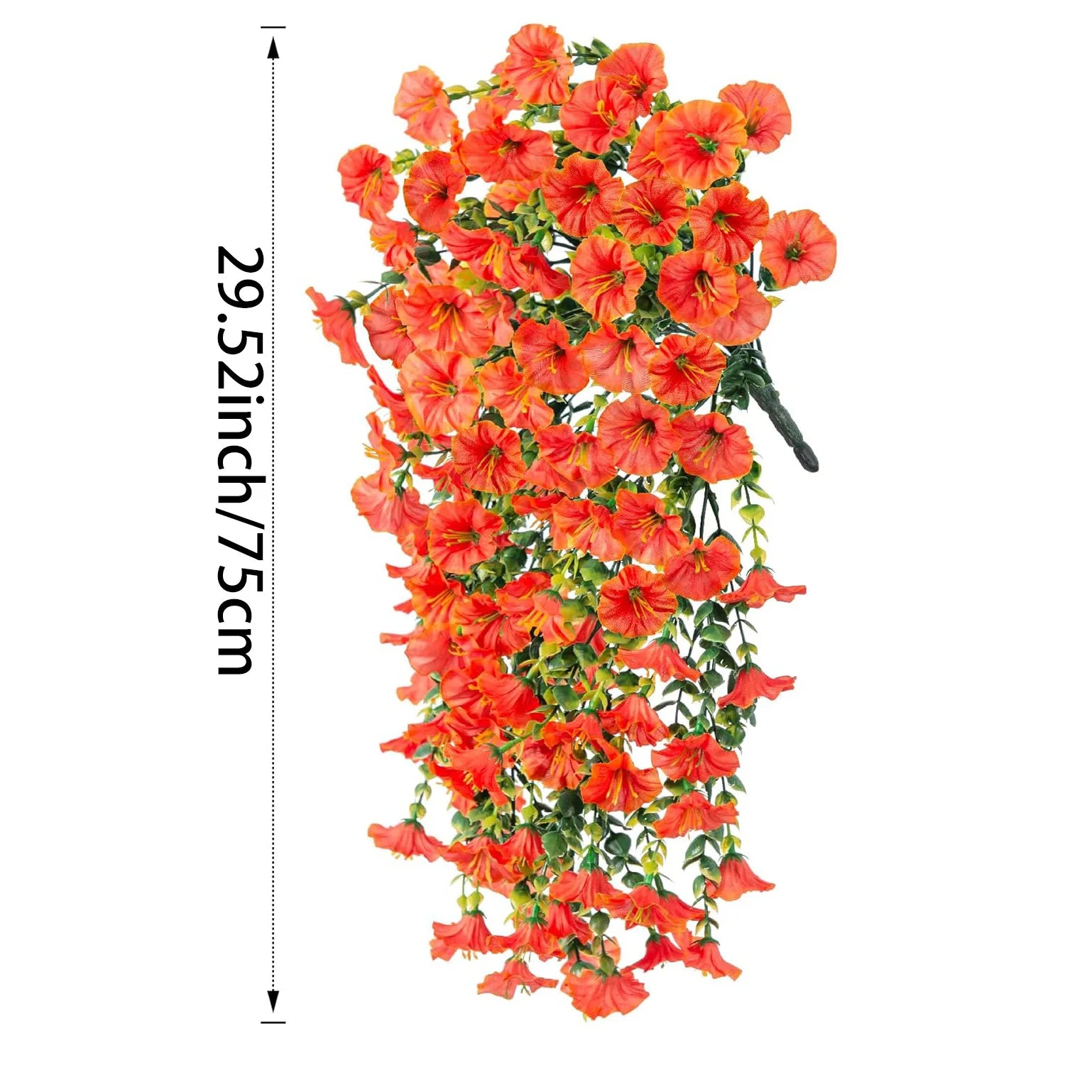 Fleur Artificielle Tombante Orange- Déco Exotique