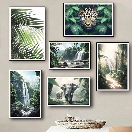 Affiche animaux Jungle et Forêt- Déco Exotique