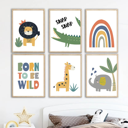 Affiche Savane Enfant