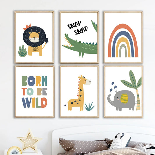 Affiche Savane Enfant