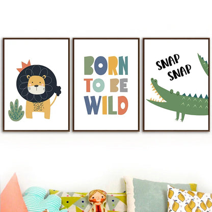 Affiche Savane Enfant