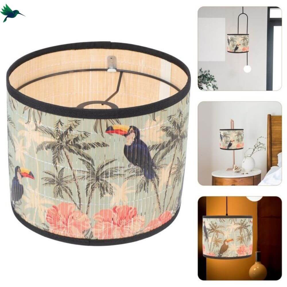 Abat Jour Motif Jungle Déco-exotique.fr