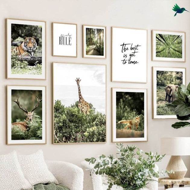 Affiche Animaux Jungle – Déco Exotique