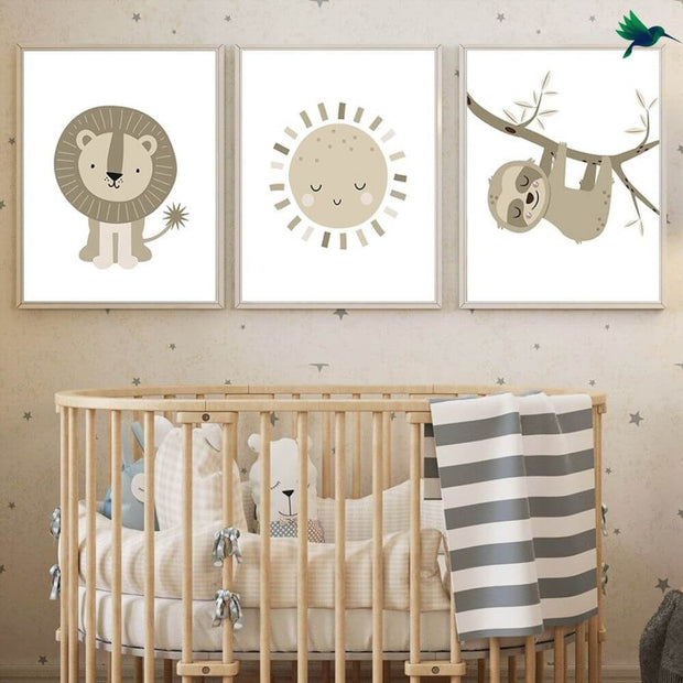 Affiche Jungle Bébé Déco-exotique.fr