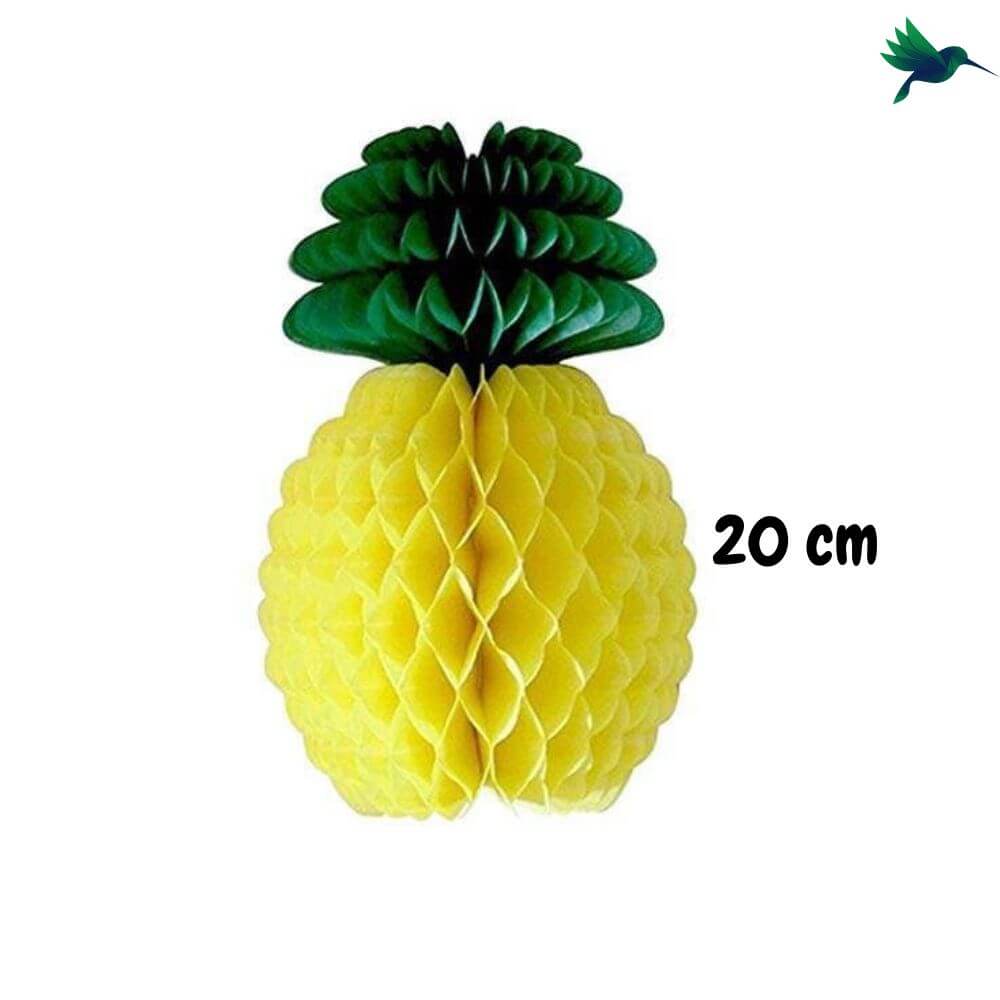 Ananas en Papier Alvéolé Déco-exotique.fr