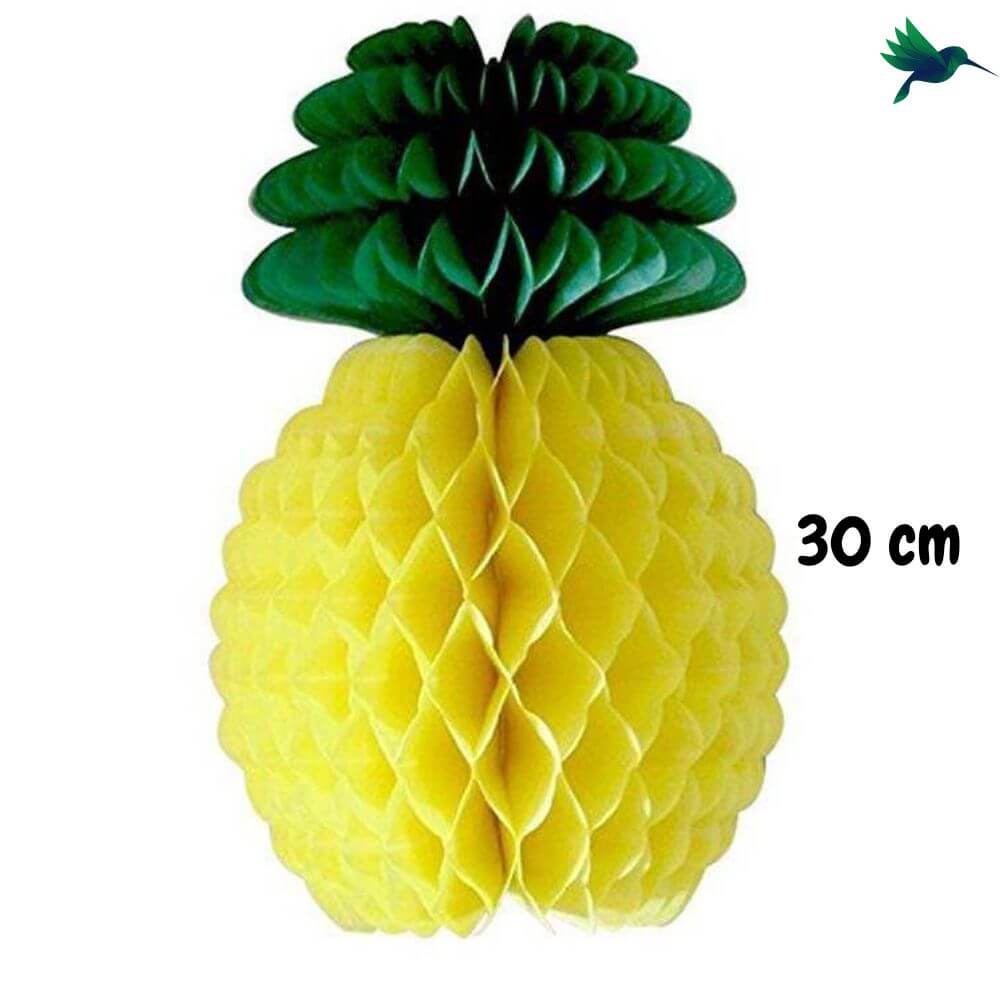 Ananas en Papier Alvéolé Déco-exotique.fr