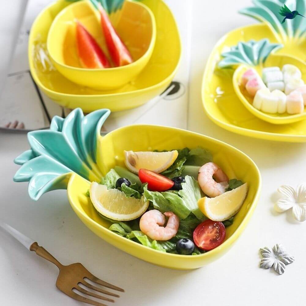Assiette Ananas Déco-exotique.fr