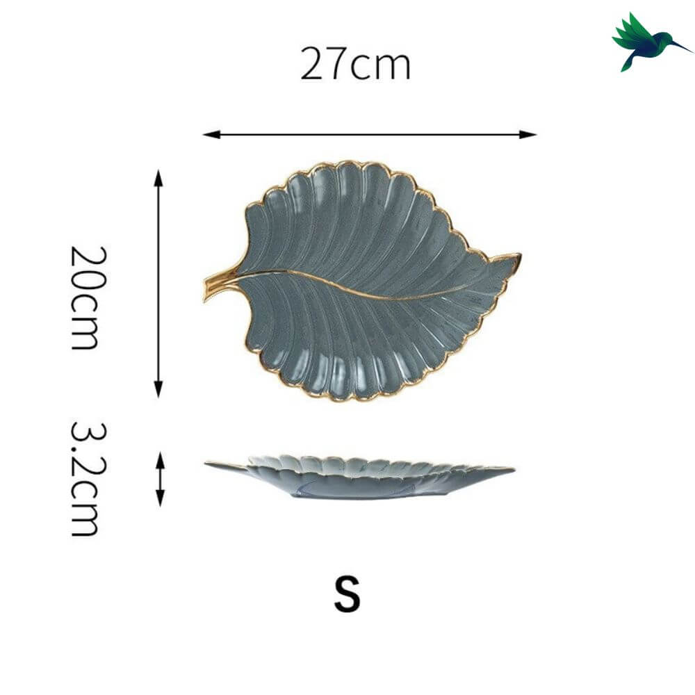 Assiette Feuille Déco-exotique.fr