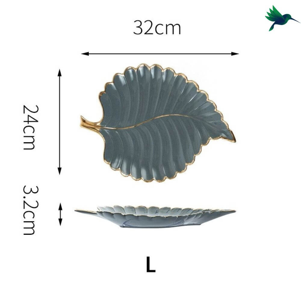 Assiette Feuille Déco-exotique.fr